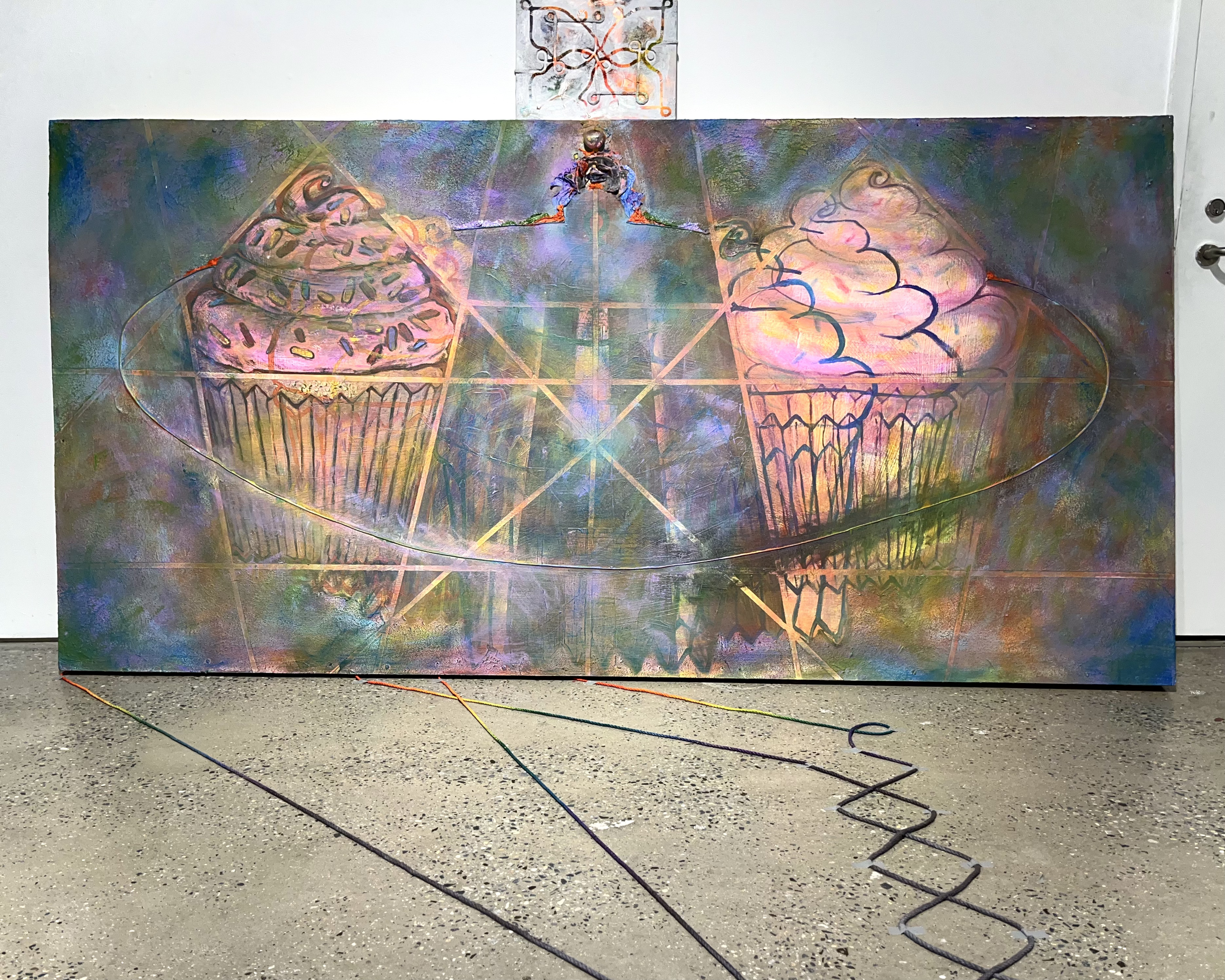 Cupcakes installation painting